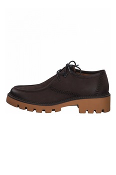 Marco Tozzi, Pantofi de piele cu toc masiv, Coniac Marco Tozzi, Pantofi de piele cu toc masiv, Coniac