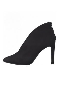 Marco Tozzi, Botine de piele intoarsa sintetica, Negru Marco Tozzi, Botine de piele intoarsa sintetica, Negru