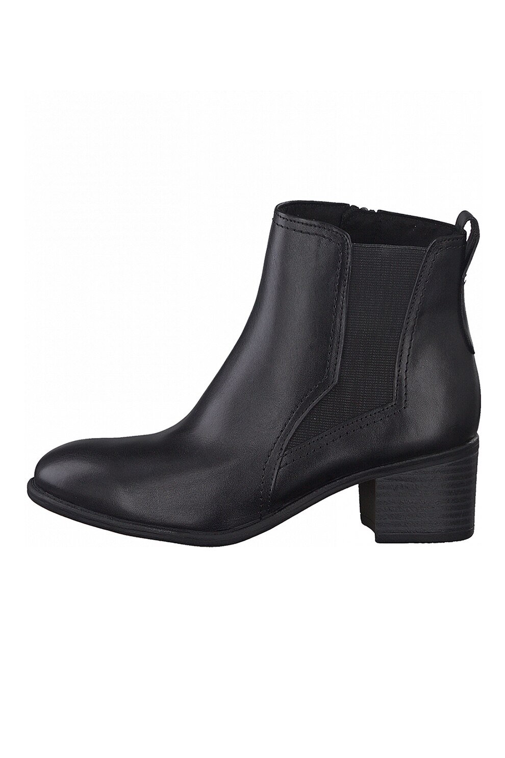 Marco Tozzi, Botine Chelsea de piele, Negru