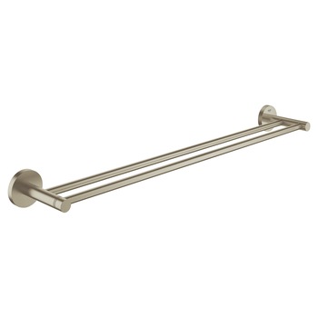 Suport prosop Grohe Essentials 40802EN1, 650 mm, 2 suporti, mat, nickel Suport prosop Grohe Essentials 40802EN1, 650 mm, 2 suporti, mat, nickel