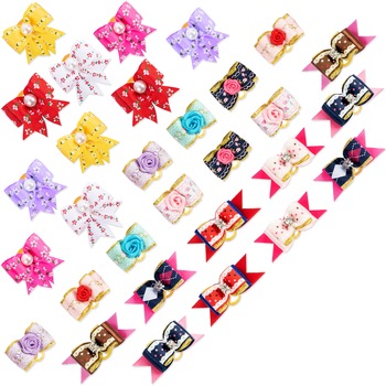 Set fundite par pentru caini, Multicolor, 3 cm x 2 cm, 30 bucati Set fundite par pentru caini, Multicolor, 3 cm x 2 cm, 30 bucati