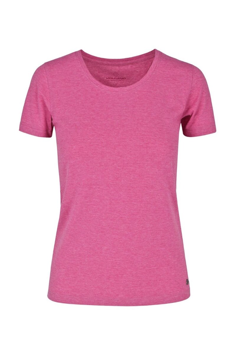 Tricou Volcano T-DIANA, Bumbac/Elastan, Roz