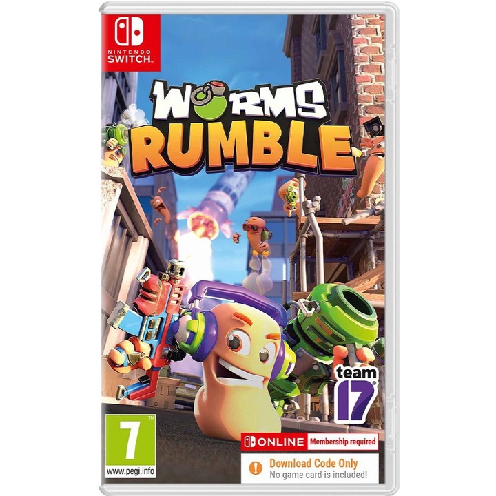 Joc, Team17, Worms Rumble (Code in a Box), Pentru Nintendo Switch