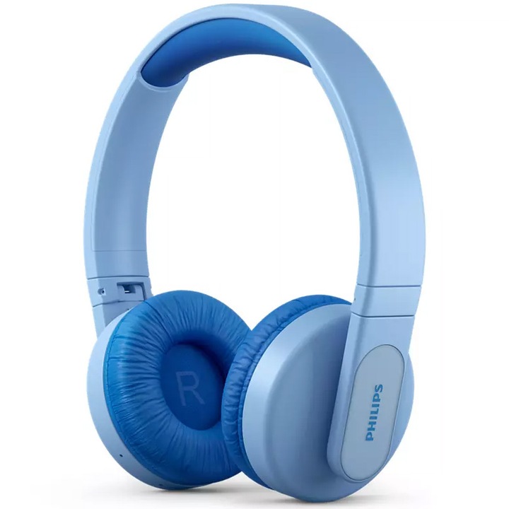 Аудио слушалки Over the ear Philips Kids, Lighting, Bluetooth, Автономия 28 ч, Син