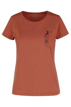 Tricou Volcano T-DOG, Imprimeu grafic, Bumbac, Caramiziu Tricou Volcano T-DOG, Imprimeu grafic, Bumbac, Caramiziu