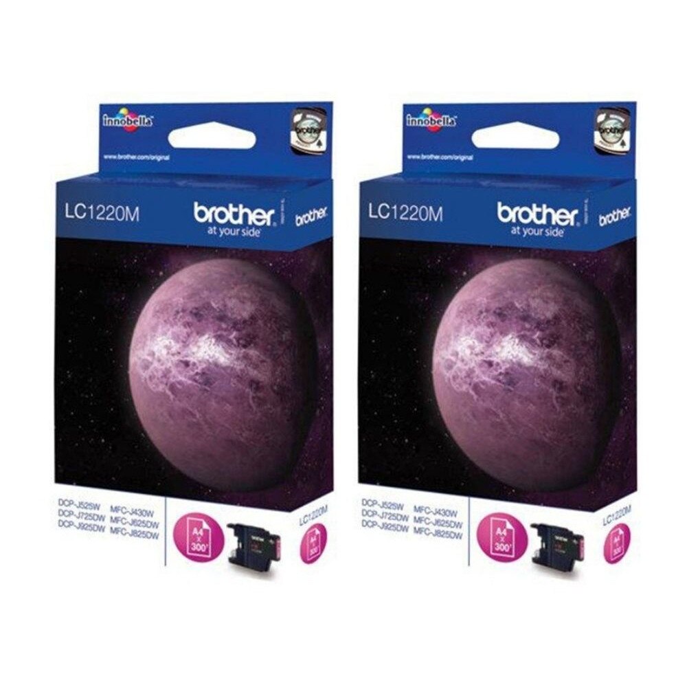 Set Cartus cerneala Brother Original 2x LC1220M Magenta 600 pagini