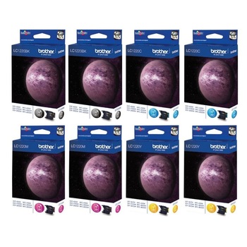 Set Cartus cerneala Brother Original 2x LC1220BK Negru 2x LC1220C Cyan 2x LC1220M Magenta 2x LC1220Y Galben 2400 pagini Set Cartus cerneala Brother Original 2x LC1220BK Negru 2x LC1220C Cyan 2x LC1220M Magenta 2x LC1220Y Galben 2400 pagini