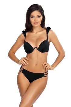 Costum de baie 2 piese negru L2358 Costum de baie 2 piese negru L2358