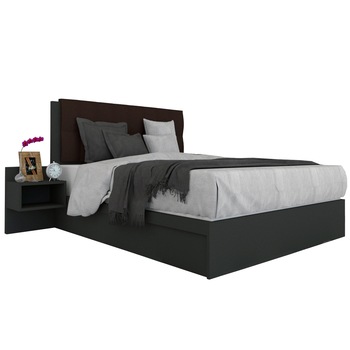 Pat Tapitat Genarom LEX 120 Fara Leat, 0164 / Kronos 06, 204 x 95 x 129 cm Pat Tapitat Genarom LEX 120 Fara Leat, 0164 / Kronos 06, 204 x 95 x 129 cm