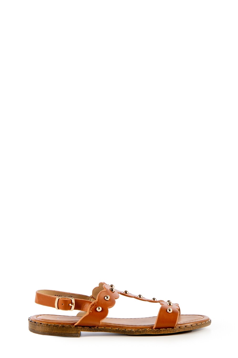 Sandale dama Elyn Negru, Camel