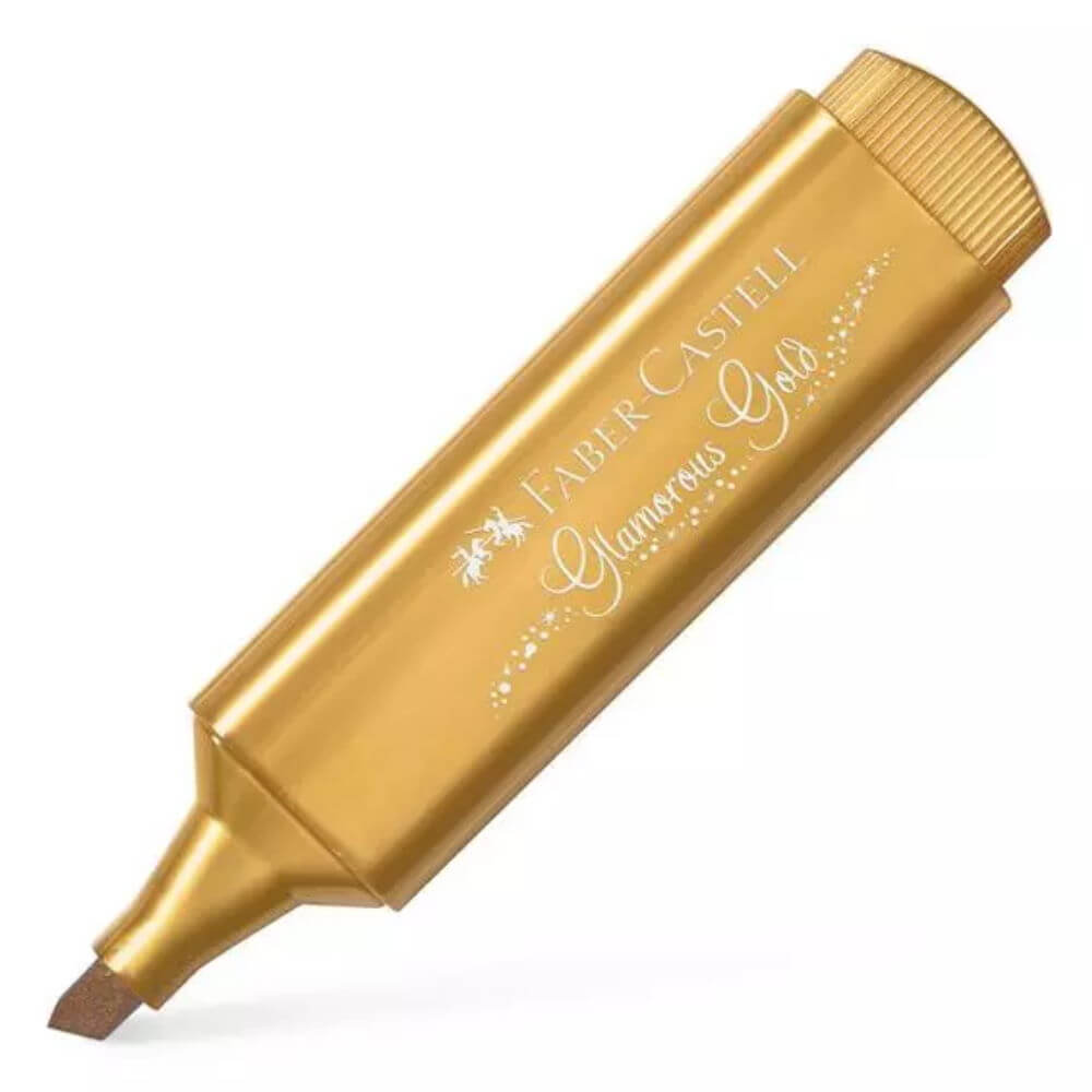 Textmarker Faber – Castell 1546, Auriu Metalizat