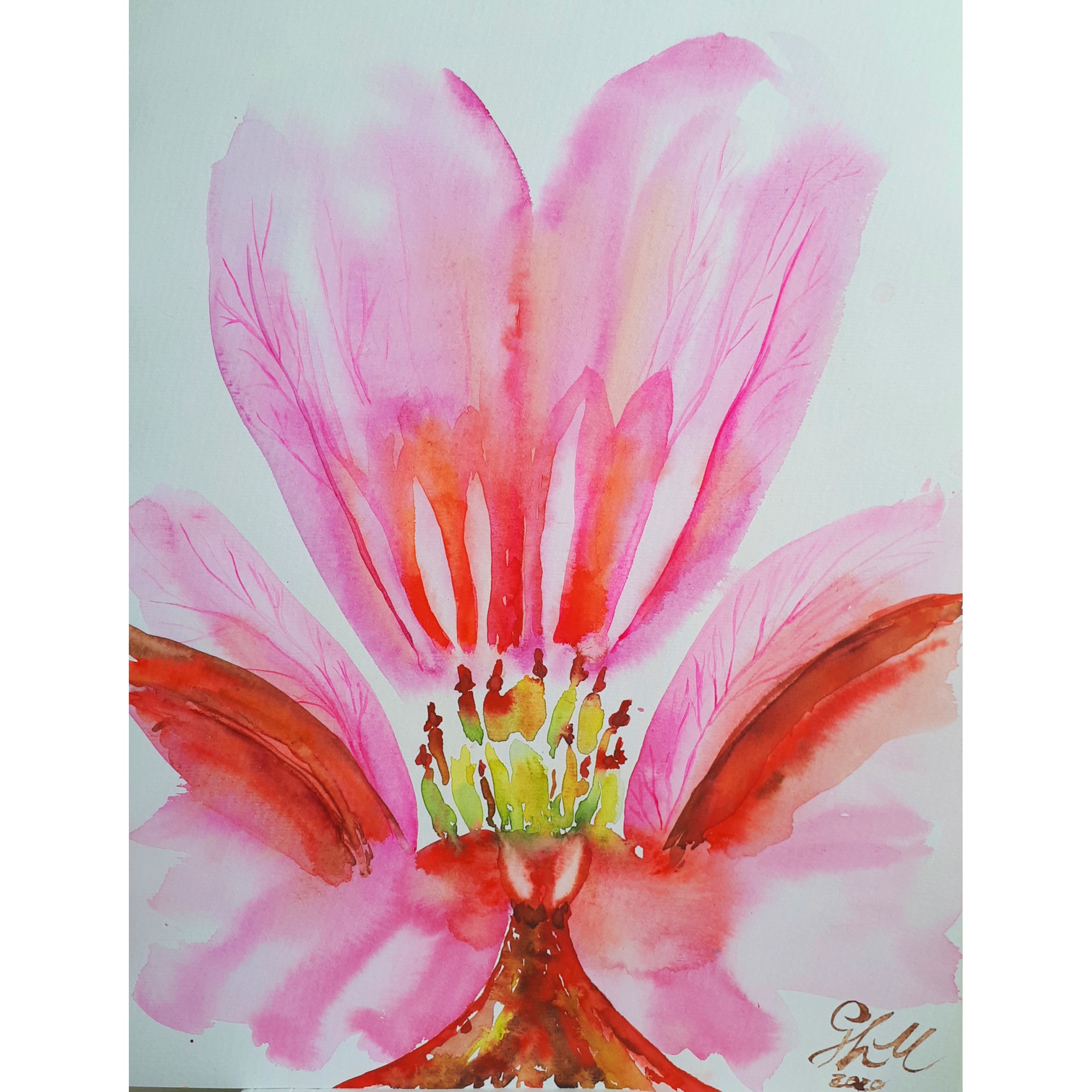 Tablou Senzualitate. Crin deschis, pictat manual de Artemisia dimensiune 31 x 41 cm