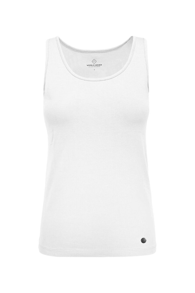 Maiou bumbac/elastan, Volcano, T-Kira, Alb