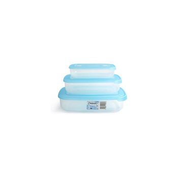 Set de 3 Cutii pentru Pranz Tontarelli 1 - 2 - 3 L Albastru Set de 3 Cutii pentru Pranz Tontarelli 1 - 2 - 3 L Albastru