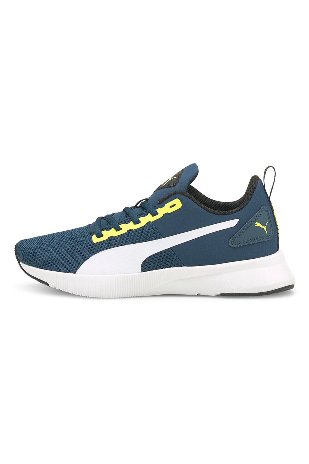 Puma, Pantofi pentru alergare Flyer Runner, Albastru inchis/Alb/Galben