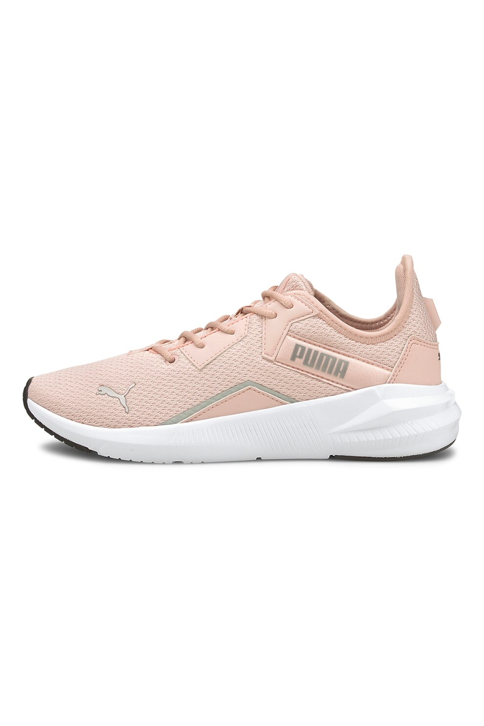 Puma, Pantofi low-top din plasa pentru antrenament Platinum Shimmer, Piersica