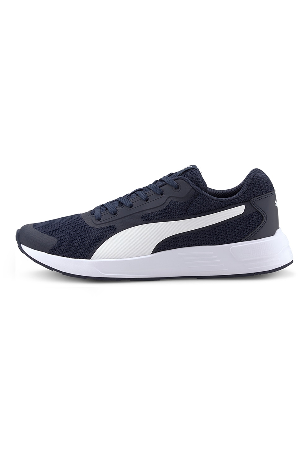 Puma, Pantofi sport cu detaliu logo Taper, Bleumarin/Alb
