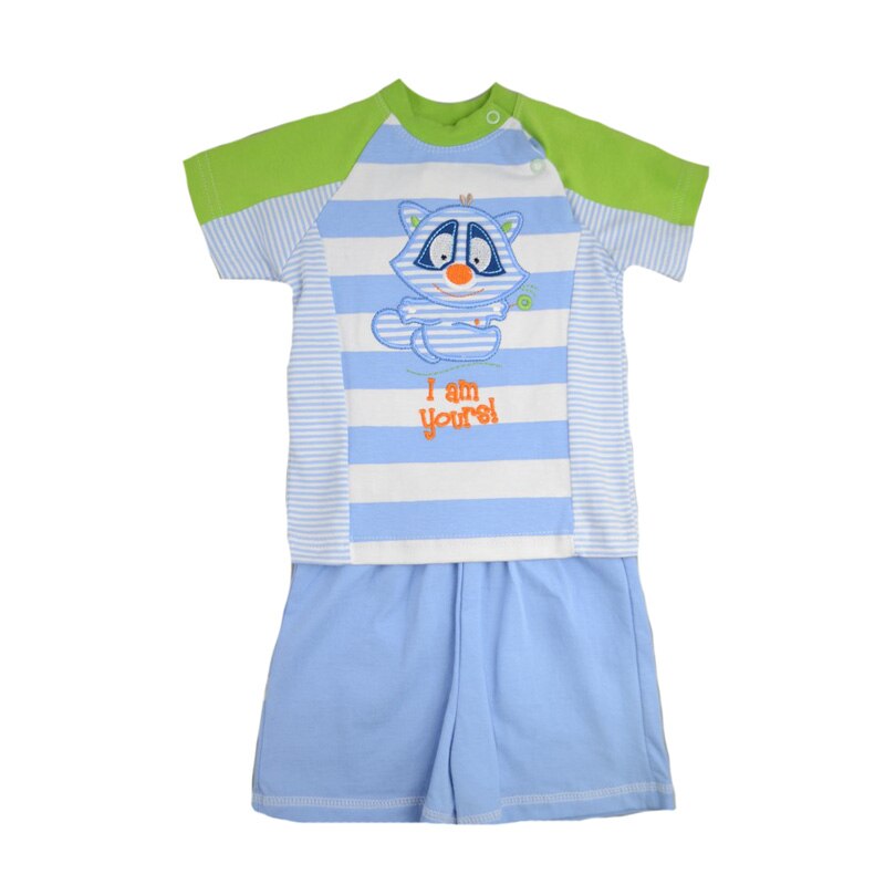 Compleu 2 piese de vara pentru baieti Koala 03-128, Albastru 68 cm