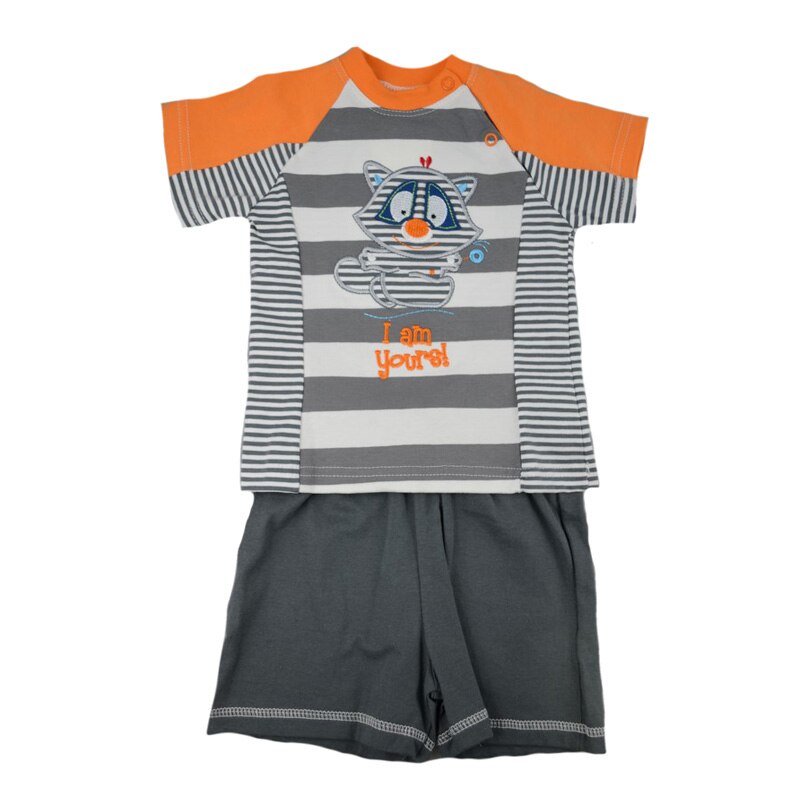 Compleu 2 piese de vara pentru baieti Koala 03-128G, Gri 68 cm