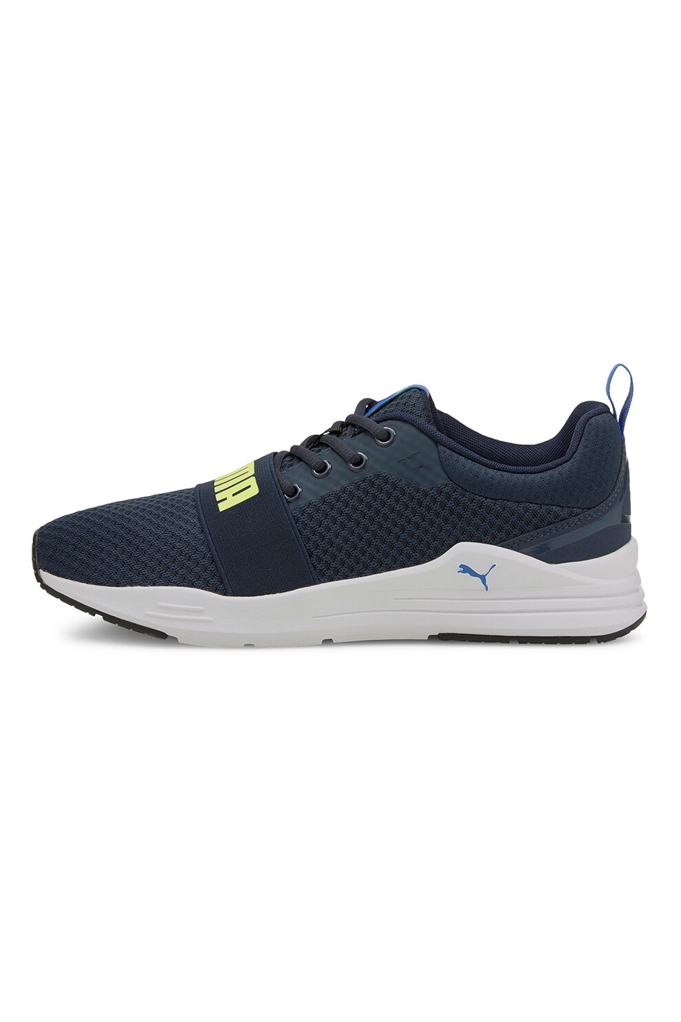Puma, Pantofi sport din material textil Wired Run, Bleumarin, 40.5