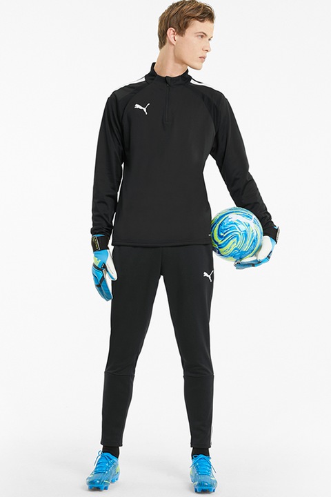 Puma, teamLIGA futballnadrág, Fehér/Fekete