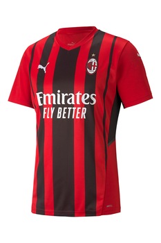 Puma, Tricou cu decolteu in V pentru fotbal ACM Home Shirt Replica, Rosu/Negru Puma, Tricou cu decolteu in V pentru fotbal ACM Home Shirt Replica, Rosu/Negru
