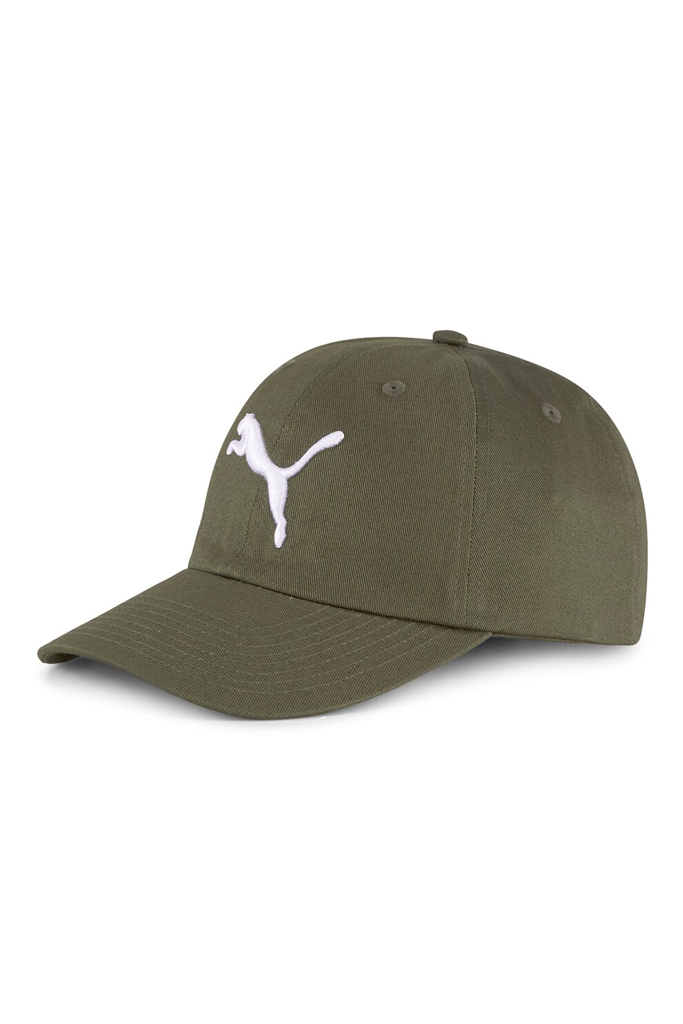 Puma, Sapca cu broderie logo Essentials, Verde militar