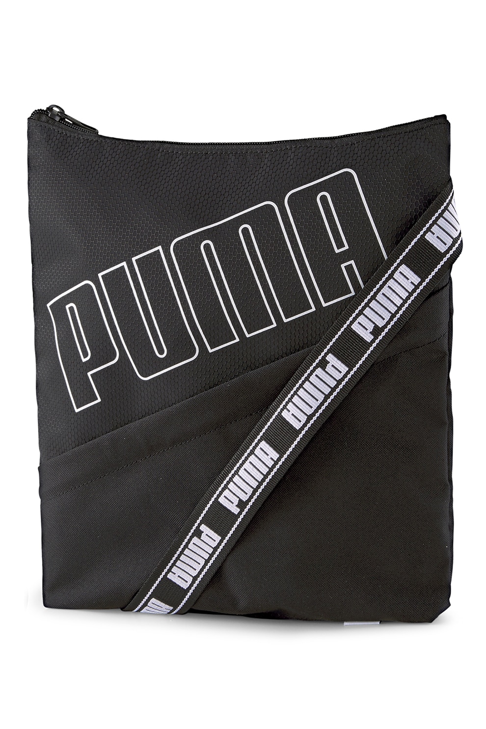 Puma, Geanta crossbody cu logo Evo Essentials, Negru