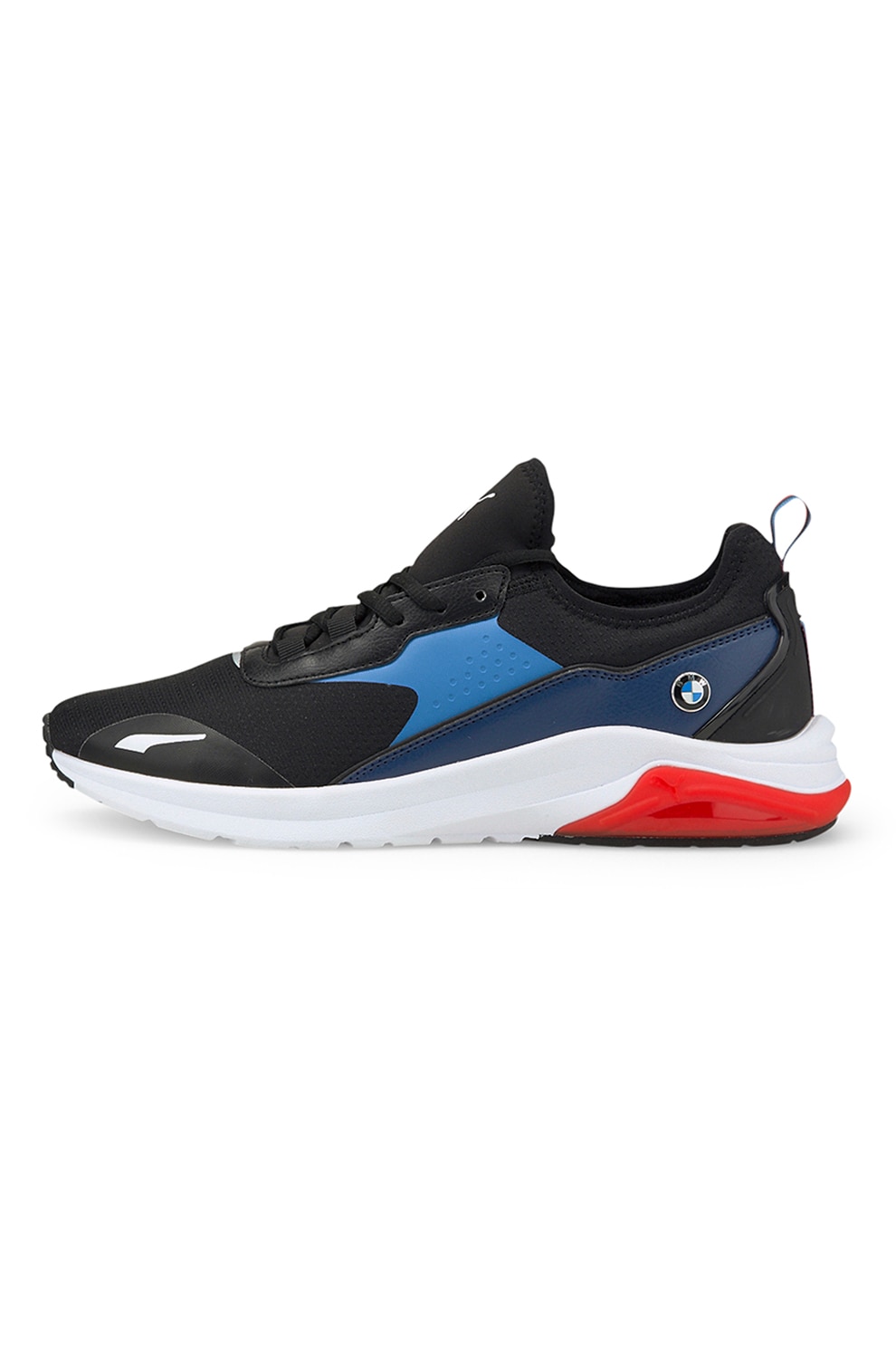 Puma, Pantofi sport din plasa cu model colorblock RCT Electron-E, Negru/Albastru