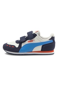 Puma, Pantofi sport cu garnituri din piele ecologica si piele intoarsa Cabana Racer, Bleumarin/Alb Puma, Pantofi sport cu garnituri din piele ecologica si piele intoarsa Cabana Racer, Bleumarin/Alb