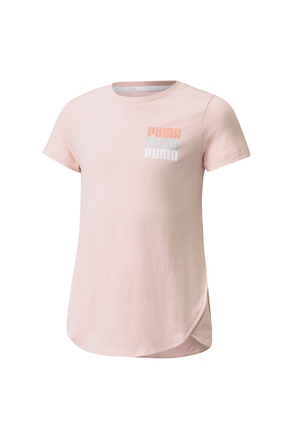 Puma, Tricou cu imprimeu logo Alpha, Roz prafuit