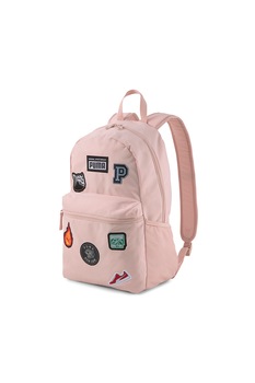 Puma, Rucsac cu aplicatii brodate, 22 L, Roz pastel/negru/bleumarin Puma, Rucsac cu aplicatii brodate, 22 L, Roz pastel/negru/bleumarin