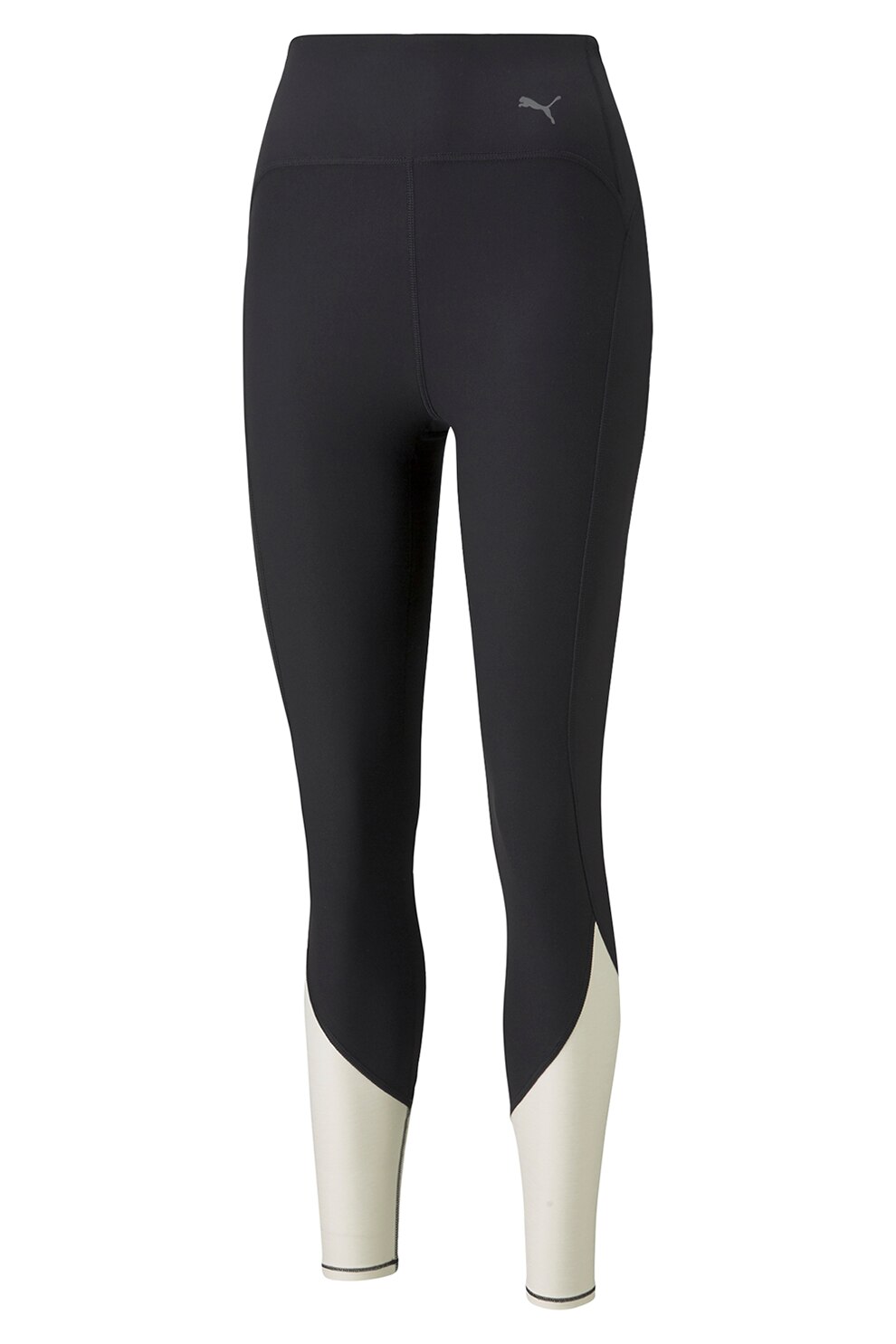 Puma, Colanti cu aspect contrastant, pentru fitness, Negru/Alb fildes