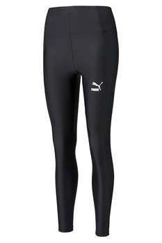 Puma, Colanti tight fit cu talie inalta Classics Shiny, Negru Puma, Colanti tight fit cu talie inalta Classics Shiny, Negru