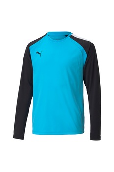 Puma, Bluza cu model colorblock pentru fotbal teamPACER, Albastru turcoaz/negru, 164 CM Puma, Bluza cu model colorblock pentru fotbal teamPACER, Albastru turcoaz/negru, 164 CM