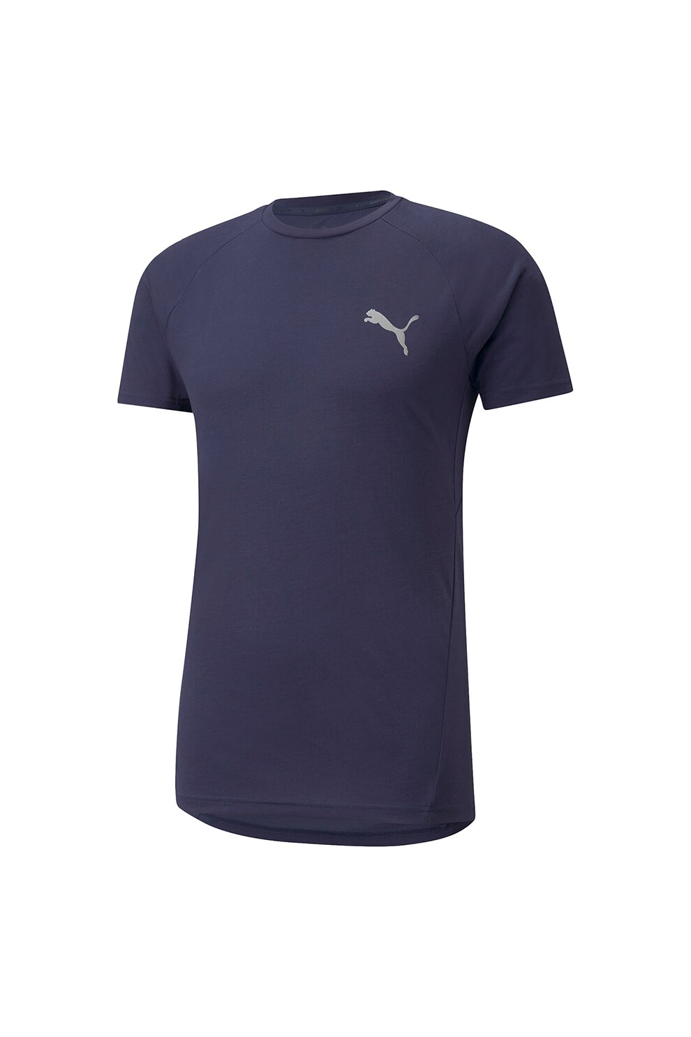 Puma, Tricou slim fit pentru fitness Evostripe, Bleumarin