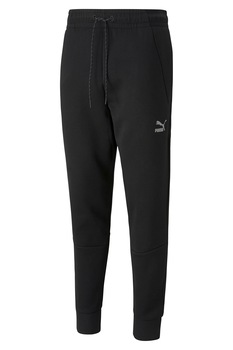 Puma, Pantaloni sport regular fit Classics Tech, Negru Puma, Pantaloni sport regular fit Classics Tech, Negru