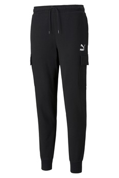 Puma, Pantaloni sport regular fit CLSX, Negru Puma, Pantaloni sport regular fit CLSX, Negru