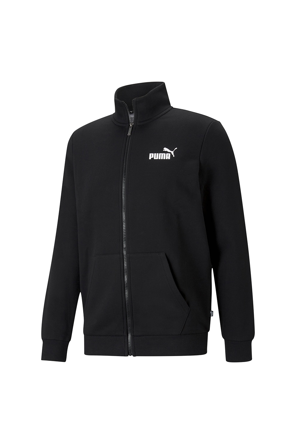 Puma, Bluza sport cu fermoar ESS Track, Negru, M