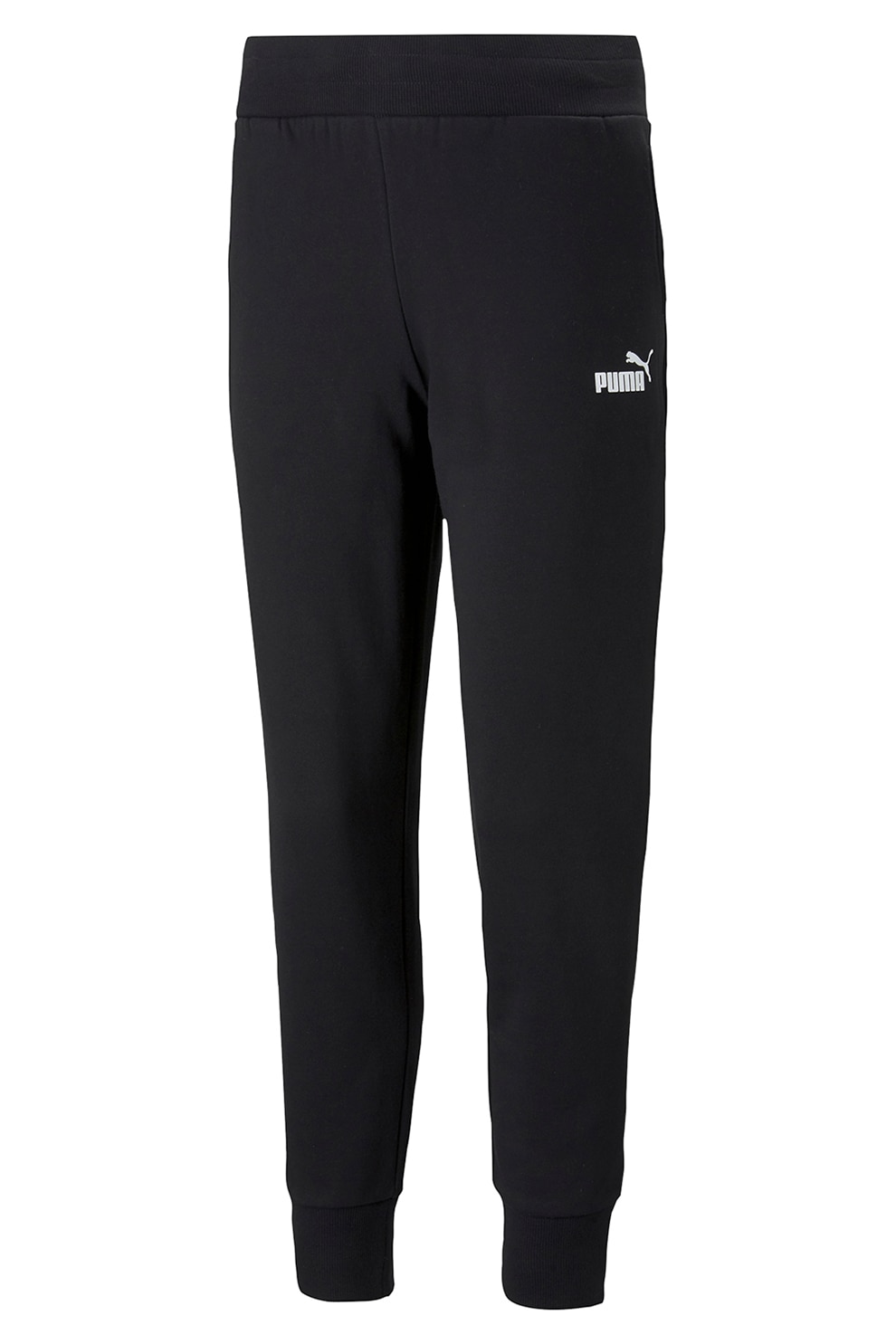 Puma, Pantaloni sport cu buzunare laterale Essentials, Negru