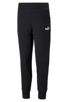 Puma, Pantaloni sport cu buzunare laterale Essentials, Negru Puma, Pantaloni sport cu buzunare laterale Essentials, Negru