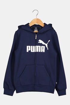 Puma, Hanorac cu imprimeu logo Essentials, Bleumarin/Alb Puma, Hanorac cu imprimeu logo Essentials, Bleumarin/Alb