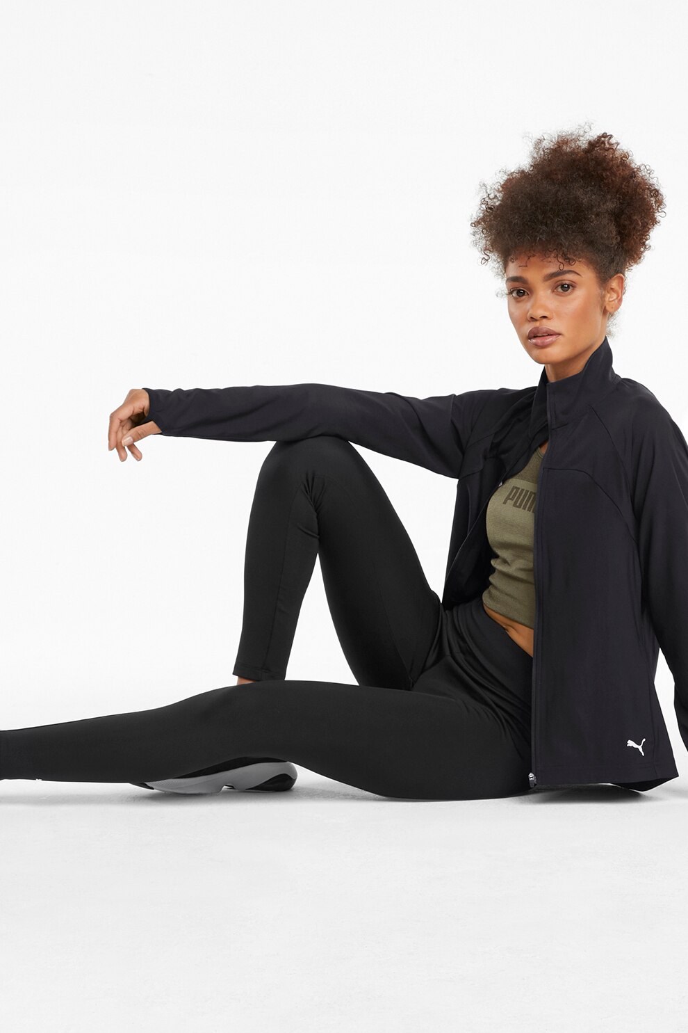 Puma, Trening cu imprimeu logo, Negru