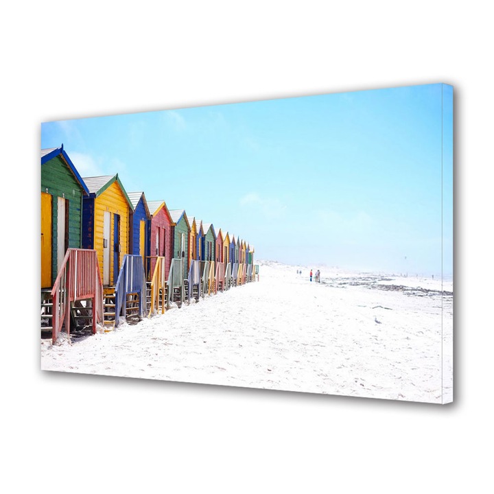 Tablou Canvas Premium, Art Star, Muizenberg Beach iarna , Urban, Panza pe cadru de lemn, Decoratiuni Moderne pentru Casa, 30 x 45 cm