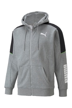 Puma, Hanorac cu fermoar Modern Sports, Gri deschis melange Puma, Hanorac cu fermoar Modern Sports, Gri deschis melange