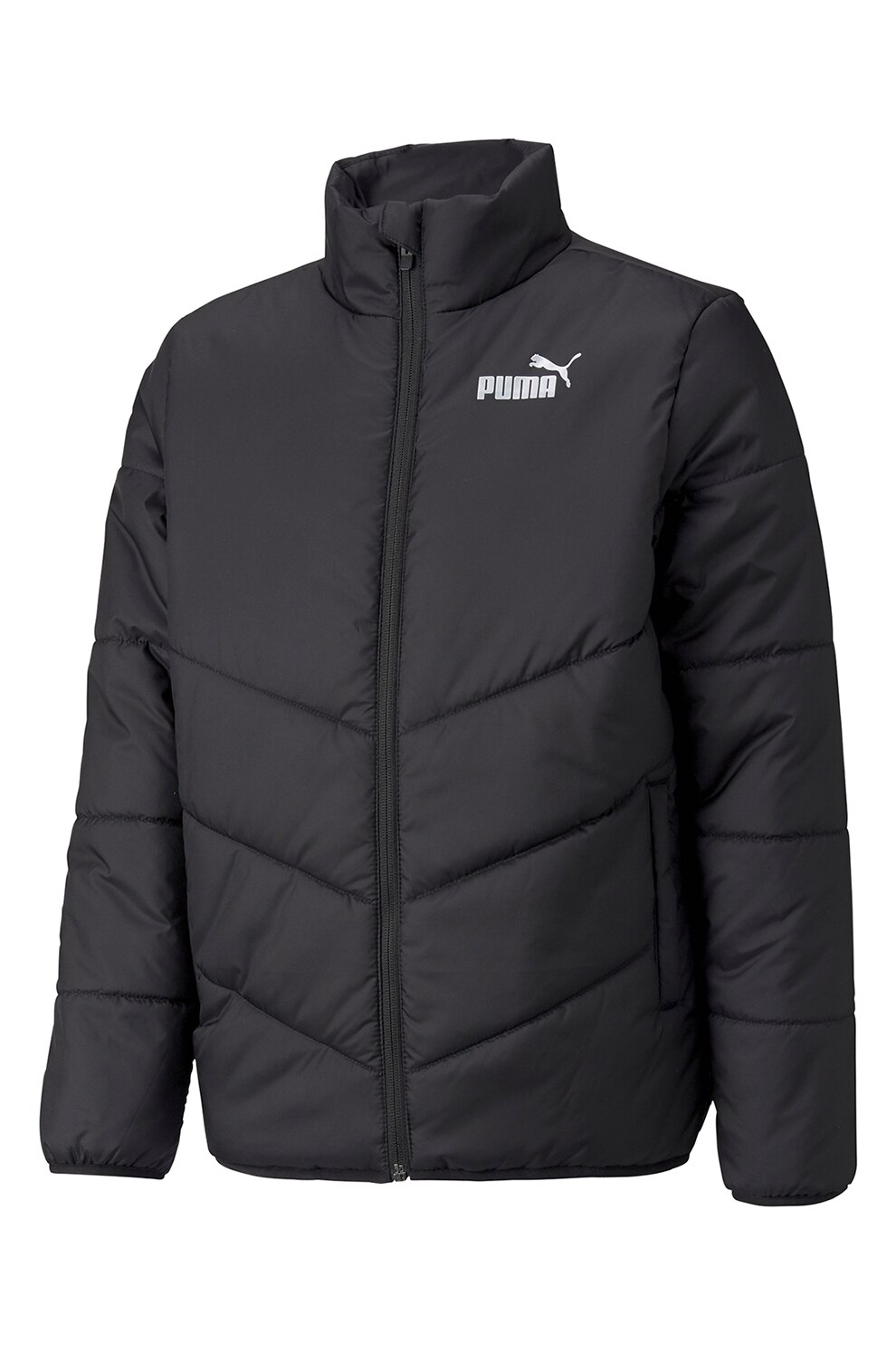 Puma, Jacheta matlasata cu logo, Negru