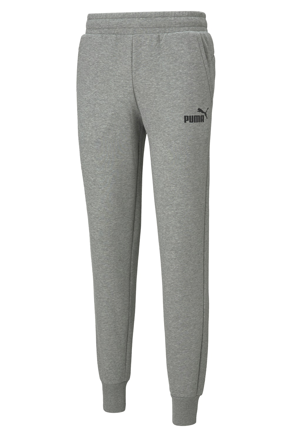 Puma,Pantaloni jogger conici cu buzunare laterale, Gri melange