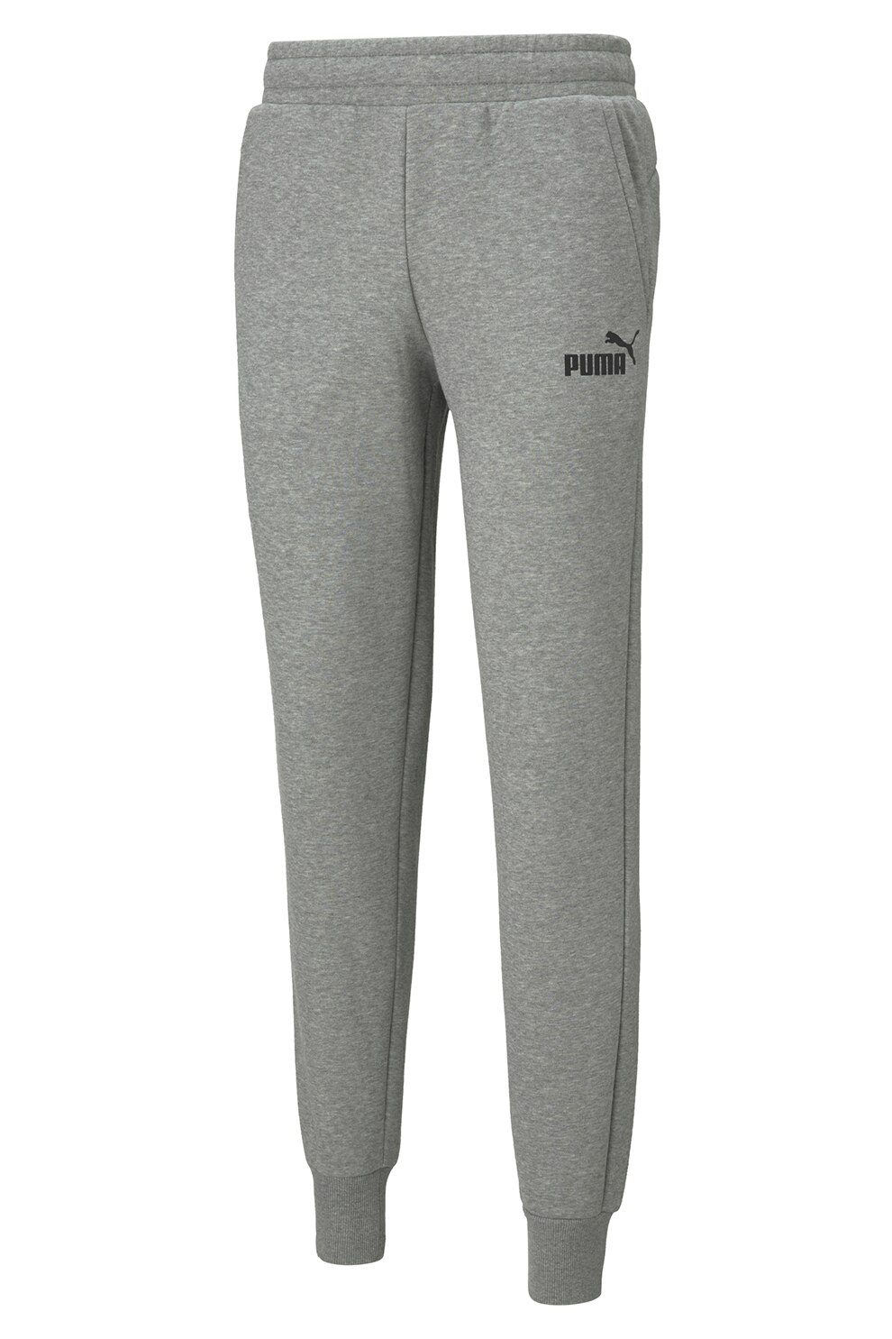Puma,Pantaloni jogger conici cu buzunare laterale, Gri melange