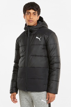 Puma, Geaca usoara cu gluga si aspect matlasat WarmCell, Negru Puma, Geaca usoara cu gluga si aspect matlasat WarmCell, Negru