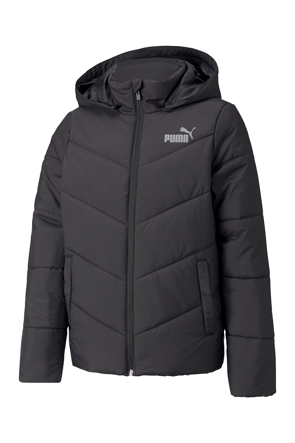 Puma, Jacheta matlasata cu gluga detasabila, Negru